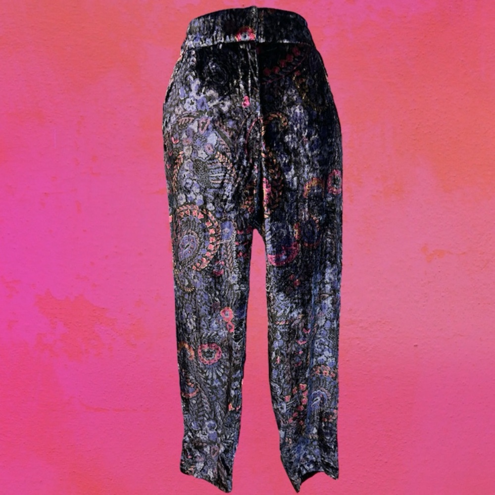Loft so soft velvet pants with zipper at cuff